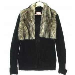 Romeo & Juliet Couture faux fur cardigan sweater S